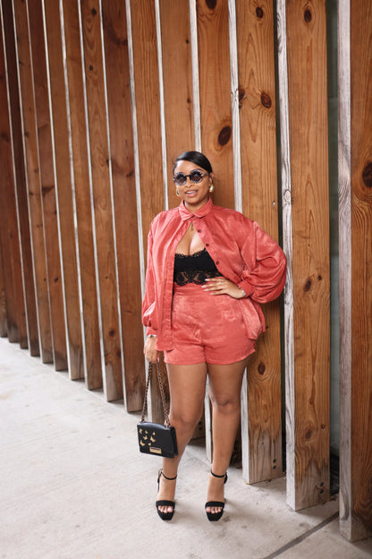 Kabala Silky Balloon Sleeve Blouse