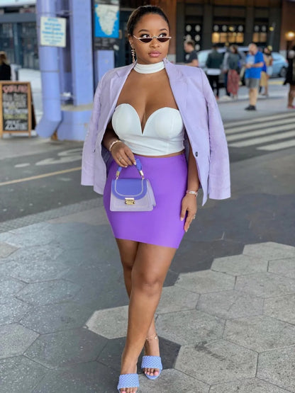 Nara Mini Skirt (Lilac)