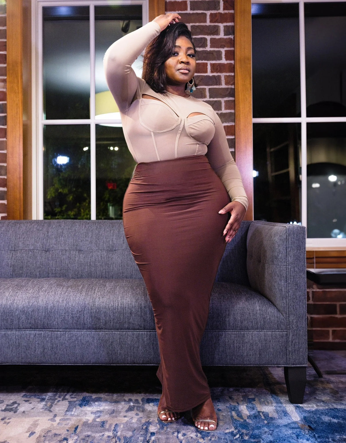 Balconette Mid Maxi Skirt