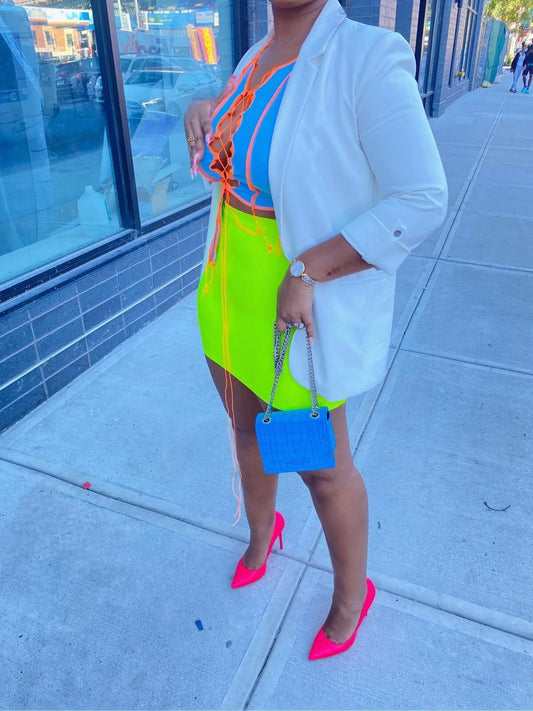 Nara Skirt (Neon Green)